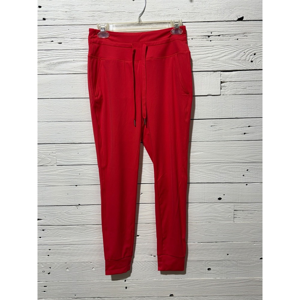 Hilara On the Fly Jogger Women Size M Petite Red Excellent Drawstring Pants